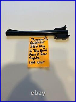 10 blued barrel front rear sight 357 MAG TC thompson CONTENDER FREE SHIPPING