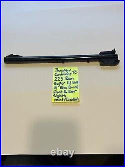 14 SUPER 14 223 REM blued barrel front TC thompson CONTENDER FREE SHIPPING