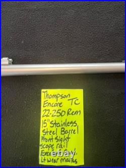 15 22-250 rem pistol stainless steel barrel thompson center ENCORE scope rail