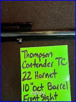 22 HORNET 10 octagon barrel front sight scope rail TC thompson CONTENDER freeSH