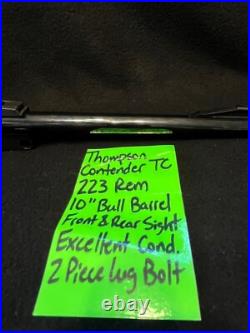 223 REM 10 BULL BARREL GEN 1 front rear sights TC thompson CONTENDER free SHIP 223 REM 10 BULL BARREL GEN 1 front rear sights TC thompson CONTENDER free SHIP
