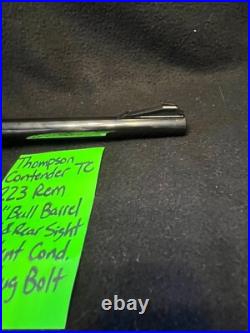223 REM 10 BULL BARREL GEN 1 front rear sights TC thompson CONTENDER free SHIP 223 REM 10 BULL BARREL GEN 1 front rear sights TC thompson CONTENDER free SHIP