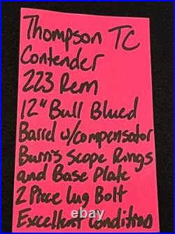 223 REM Compensater CONTENDER 12 blue bull barrel thompson center TC BURRIS