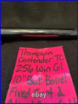 256 WIN 10 BULL BARREL front rear sights TC thompson CONTENDER free SHIPPING 256 WIN 10 BULL BARREL front rear sights TC thompson CONTENDER free SHIPPING