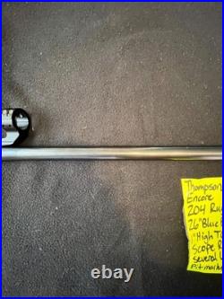 26 204 RUGER rifle blue barrel thompson center ENCORE TC scope rail light marks