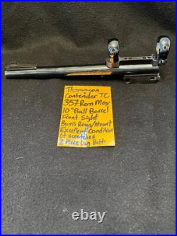 357 REM MAX 10 BULL BARREL pistol BURRIS scope mount ring TC thompson CONTENDER