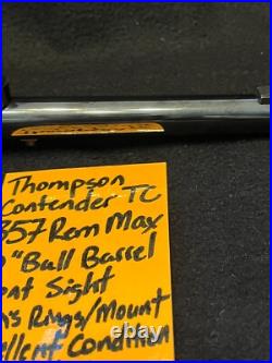 357 REM MAX 10 BULL BARREL pistol BURRIS scope mount ring TC thompson CONTENDER