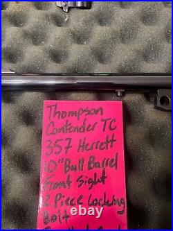 357 cal HERRETT 10 BULL barrel front sight TC thompson CONTENDER free shipping