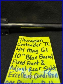 44 MAG 10 pistol barrel front rear sight TC thompson CONTENDER free ship 44 MAG 10 pistol barrel front rear sight TC thompson CONTENDER free ship