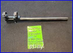7-30 waters CONTENDER SUPER 14 blue barrel thompson center TC leupold rings