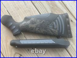 Custom Thompson Center Encore Ph Black Engraved Stag Flex Tech Rifle Stockset