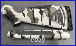 Custom Thompson Center Encore Ph Cerakoted Snow Camo Flex Tech Rifle Stockset