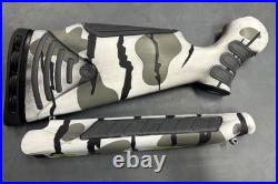 Custom Thompson Center Encore Ph Cerakoted Snow Camo Flex Tech Rifle Stockset