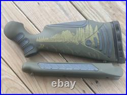 Custom Thompson Center Encore Ph Od Green Engraved Deer Flex Tech Rifle Stockset Custom Thompson Center Encore Ph Od Green Engraved Deer Flex Tech Rifle Stockset