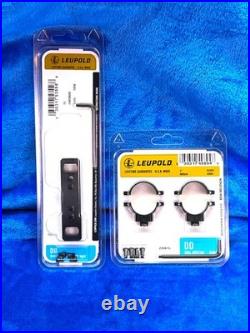 Leupold DD 1 Steel Rings Medium Height with base for Thompson Center Contender