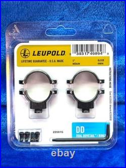 Leupold DD 1 Steel Rings Medium Height with base for Thompson Center Contender