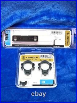 Leupold DD 1 Steel Rings Medium Height with base for Thompson Center Contender