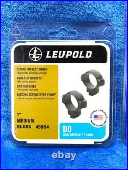 Leupold DD 1 Steel Rings Medium Height with base for Thompson Center Contender