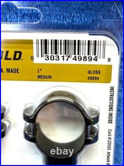 Leupold DD 1 Steel Rings Medium Height with base for Thompson Center Contender