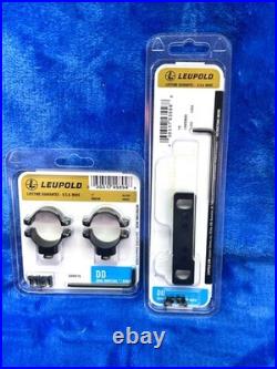 Leupold DD 1 Steel Rings Medium Height with base for Thompson Center Contender