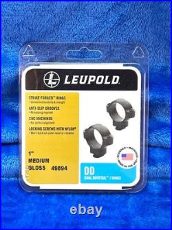 Leupold DD 1 Steel Rings Medium Height with base for Thompson Center Contender