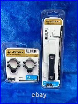 Leupold Scope Rings / Base Set for Thompson Center Arms Contender or G2 Black