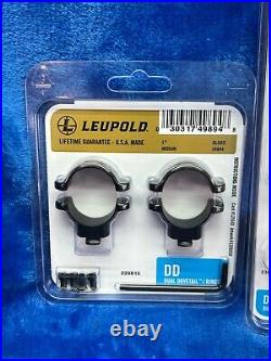 Leupold Scope Rings / Base Set for Thompson Center Arms Contender or G2 Black