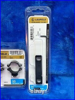 Leupold Scope Rings / Base Set for Thompson Center Arms Contender or G2 Black