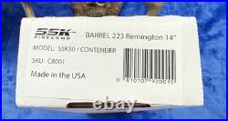 SSK50 or Contender. 223 Remington 14 Barrel with TSOB Scope Base Thread Protected