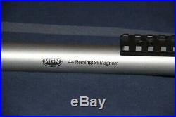 TC Encore 44 Magnum 17.5 stainless steel bull barrel with muzzle brake, 6 rail
