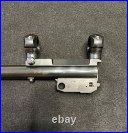 TC rare 223 REM 21 blue rifle barrel THOMPSON CONTENDER g1 SCOPE RAIL RINGS