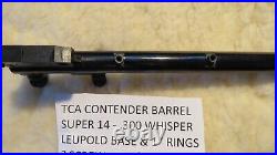 TCA Contender Barrel, Gen 1 Super 14 custom. 300 Whisper, blued, mint