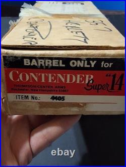 THOMPSON CENTER SUPER 14 357 HERRETT BARREL ADJUSTABLE SIGHT With ORIGINAL BOX