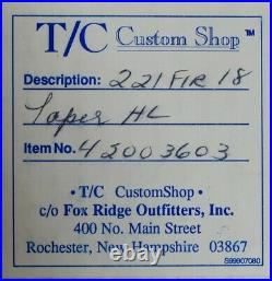 Tc CUSTOM SHOP Contender 221 Remington FIREBALL Barrel RARE G1 Thompson Center