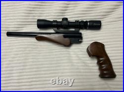 Tc Encore 12.44 Mag Barrel W Base Burris Scope Walnut Forearm Grip & Holster