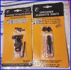 Tc Thompson Center Contender Silhouette Front And Rear Sight Set With Screws