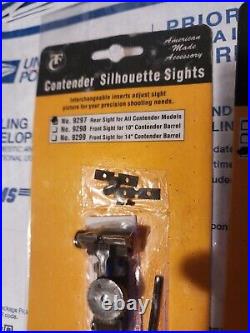 Tc Thompson Center Contender Silhouette Front And Rear Sight Set With Screws