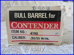 Thompson Center Arms Contender 10 Bull Barrel Blued Finish. 25/. 35 Winchester