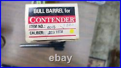 Thompson Center Contender 10 Bull Pistol Barrel 223 Rem WithBurris Scope Rings