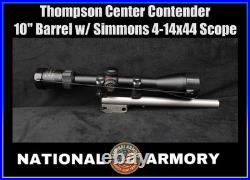 Thompson Center Contender. 22 Hornet 10 Barrel with Simmons 4-14x44 Scope