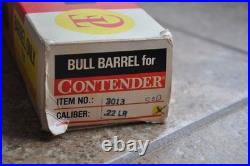 Thompson Center Contender 22 LR 10 Bull Barrel with Box Excellent Condtion