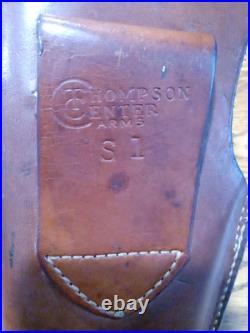 Thompson Center Contender 222 Rem With Lawrence Basket Weave Holster & Forend 10