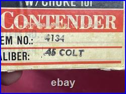 Thompson Center Contender 45 LC / 410 Barrel 10 Sights Blue In Box With Gauge C Thompson Center Contender 45 LC / 410 Barrel 10 Sights Blue In Box With Gauge C