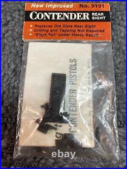 Thompson Center Contender Rear Sight NOS Kit Includes Various Blades #9191