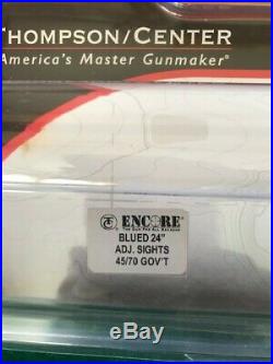 Thompson Center Encore 24 blued rifle barrel in 45-70 Government + accessories