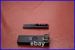 Thompson Center Encore Front & Rear Fiber Optic Sight Set round barrel