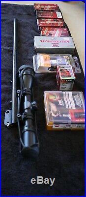 Thompson Center G1/G2 Contender Blue 23 204 barrel, scope, brass, EXTRAS