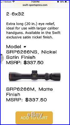 Thompson Center Pro Hunter. 308 Pistol 2-6x32 Swift Premier 15 Barrel