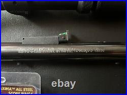 Thompson center encore 12 gauge Rifled Barrel. Redfield Scope 2-7x33 And Rin? Gs